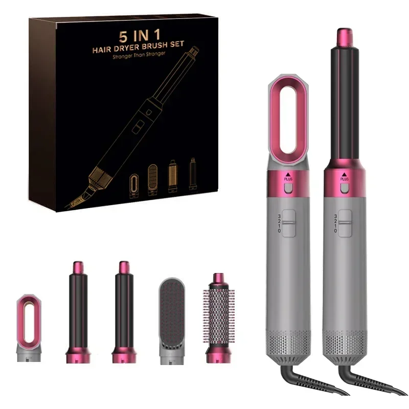 5 In 1 Hair Dryer Brush And Styler Kit Professional Hot Air Comb Curling Iron Hair Straightener For Volumizing And Styling - Image 15