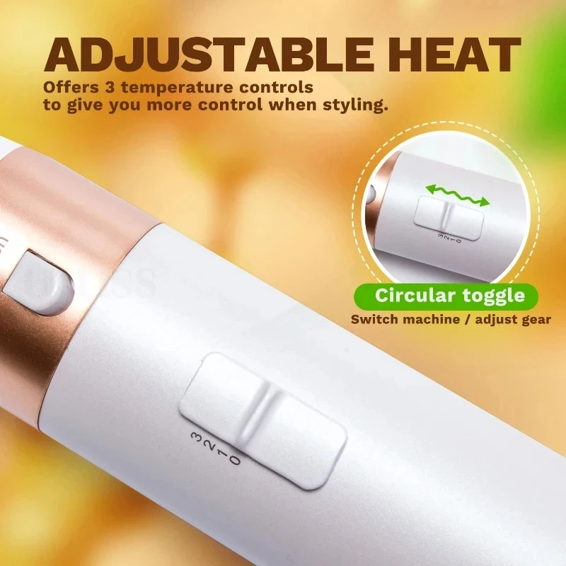 5 In 1 Hair Dryer Brush And Styler Kit Professional Hot Air Comb Curling Iron Hair Straightener For Volumizing And Styling - Image 34