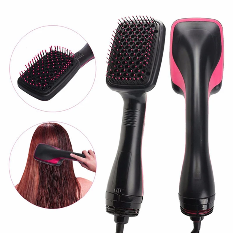 Hot Sale One Step Hair Comb Negative Ion Hair Dryer Brush Curling Straight Wet And Dry Straight Curler Hot Air Comb - Image 2