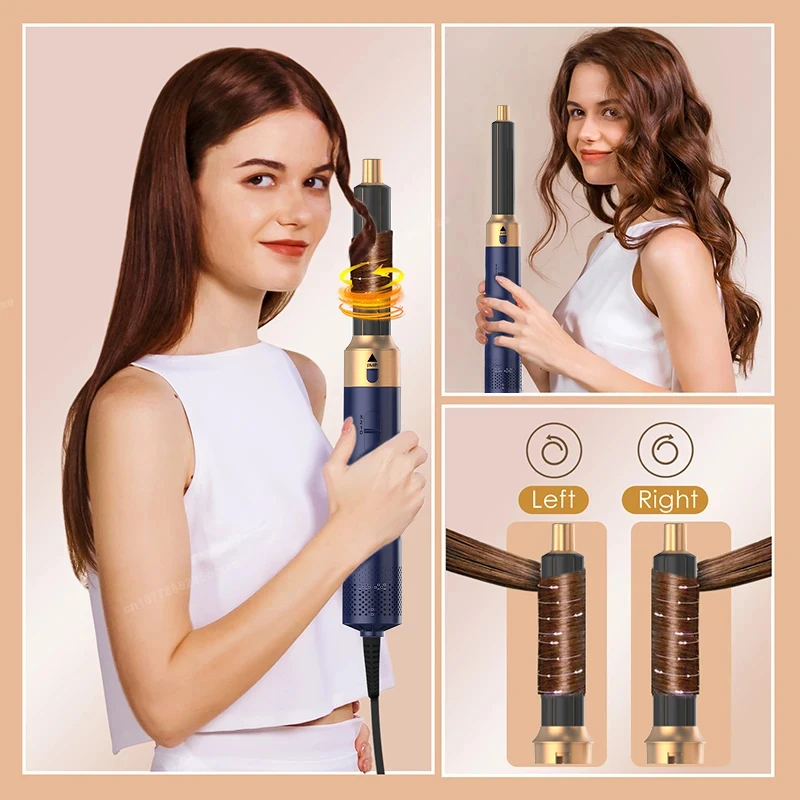 5 In 1 Hair Dryer Brush And Styler Kit Professional Hot Air Comb Curling Iron Hair Straightener For Volumizing And Styling - Image 43