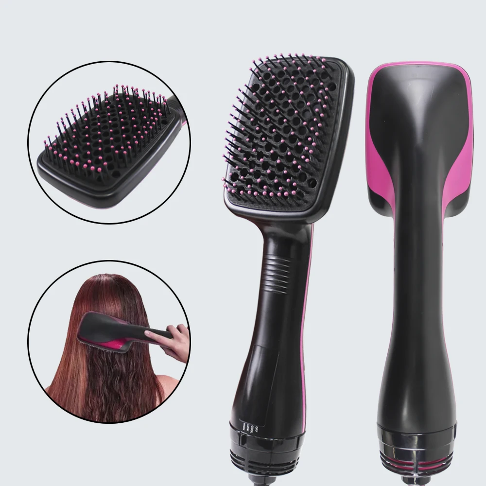 Hot Sale One Step Hair Comb Negative Ion Hair Dryer Brush Curling Straight Wet And Dry Straight Curler Hot Air Comb - Image 14
