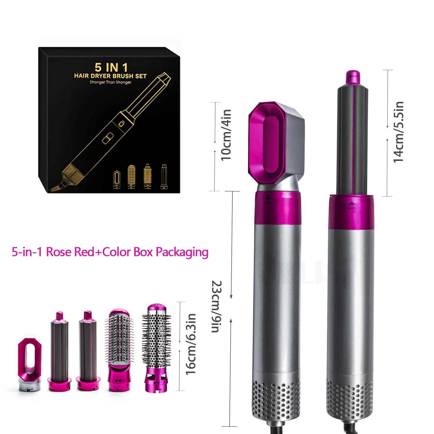5 In 1 Electric Hair Brush Hair Dryer For Dyson Airwrap Automatic Curler Hair Straightener Hot Air Comb Hairdressing Appliance - Image 7
