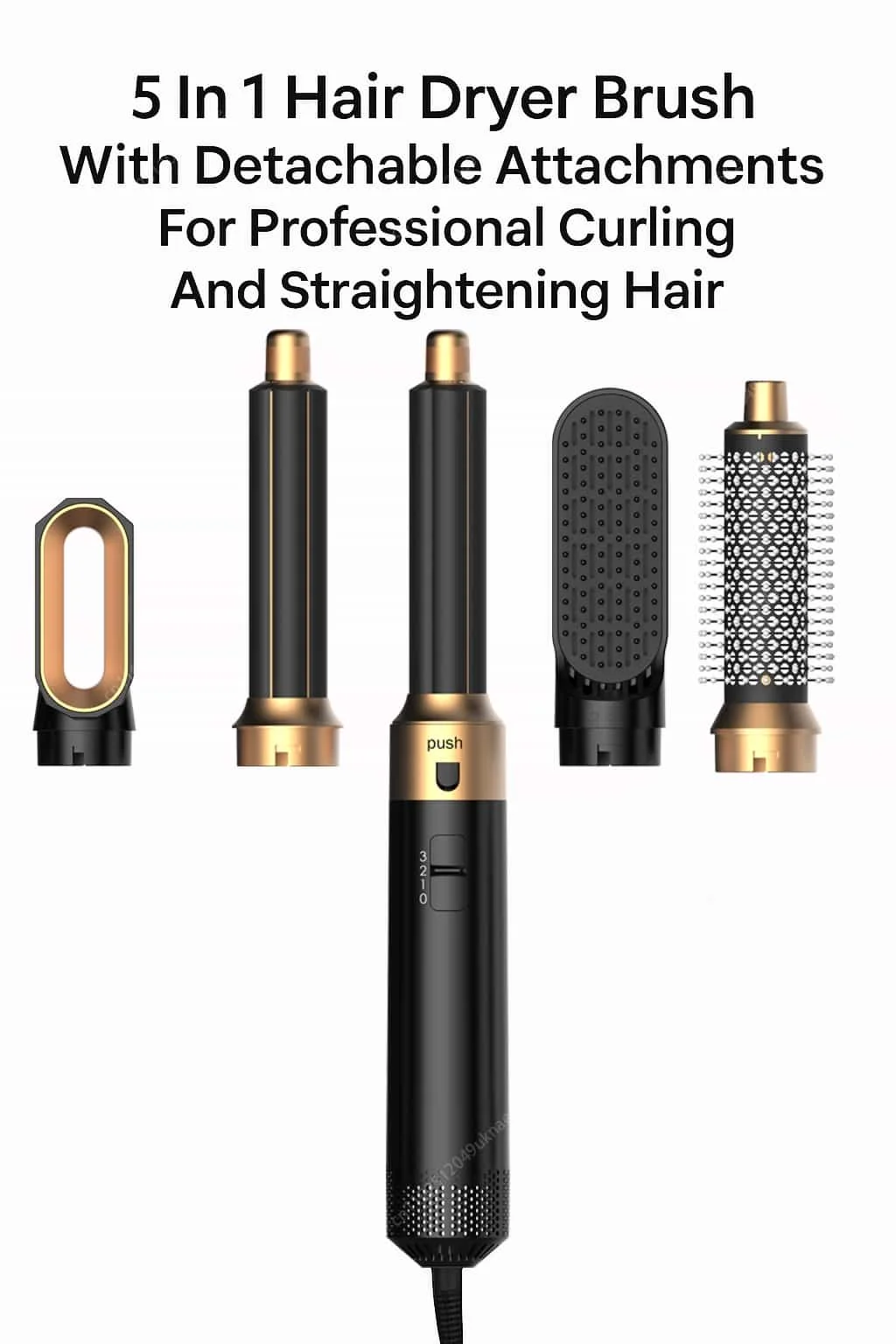5 In 1 Hair Dryer Brush And Styler Kit Professional Hot Air Comb Curling Iron Hair Straightener For Volumizing And Styling - Image 31