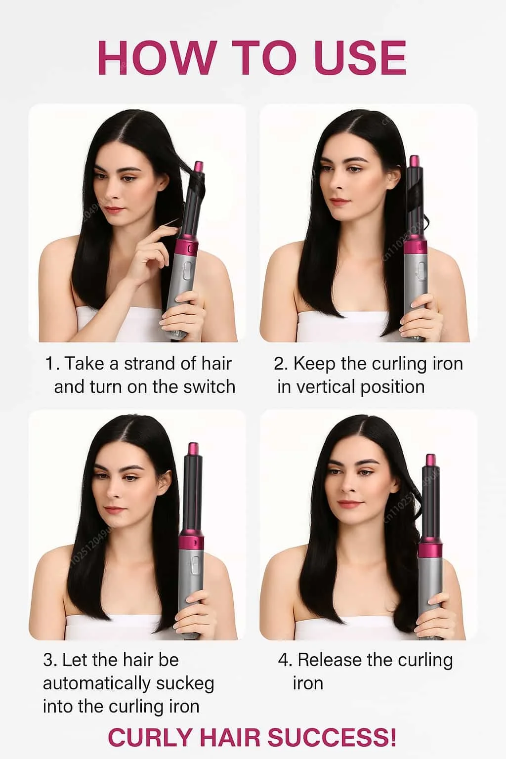 5 In 1 Hair Dryer Brush And Styler Kit Professional Hot Air Comb Curling Iron Hair Straightener For Volumizing And Styling - Image 25