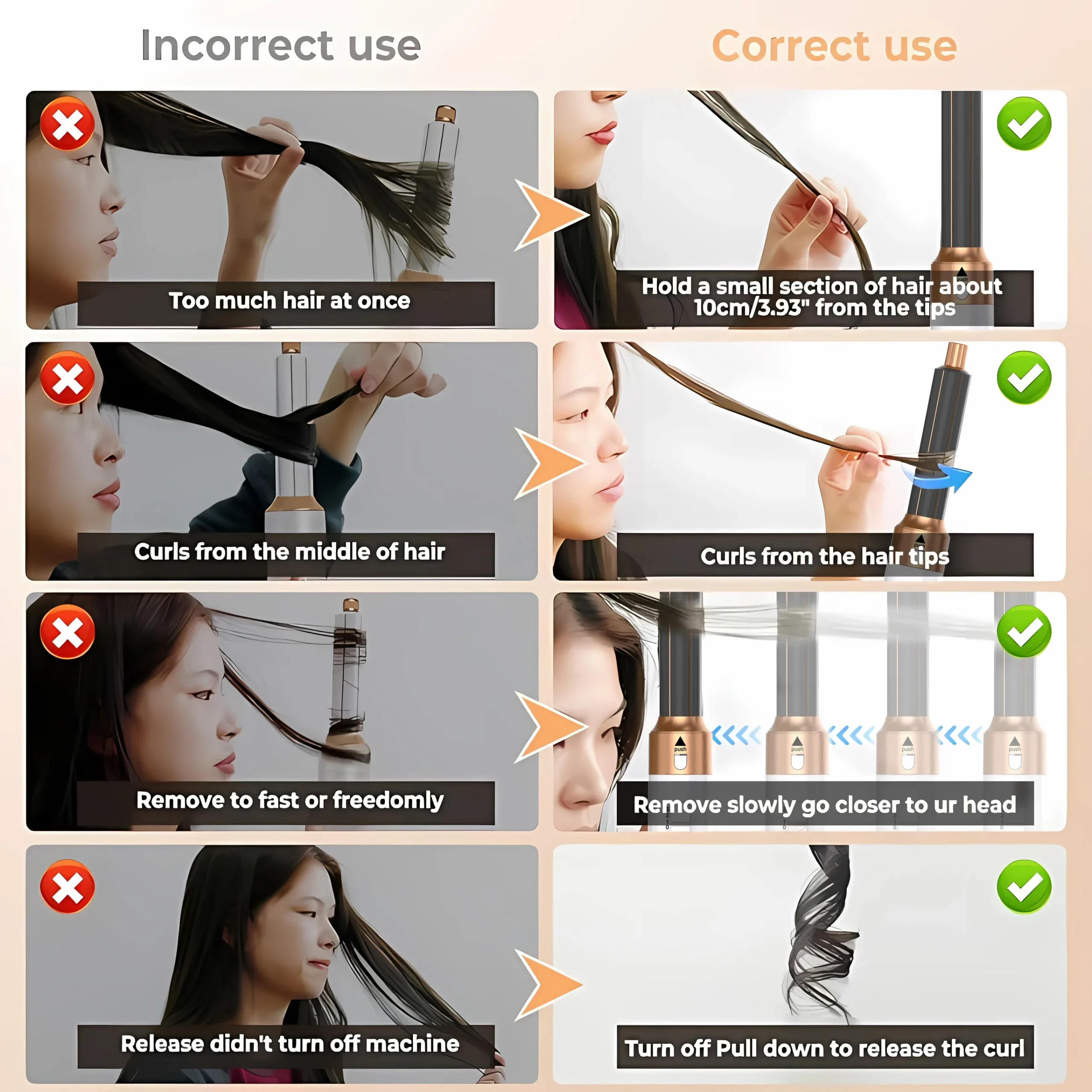 5 In 1 Electric Hair Brush Hair Dryer For Dyson Airwrap Automatic Curler Hair Straightener Hot Air Comb Hairdressing Appliance - Image 16