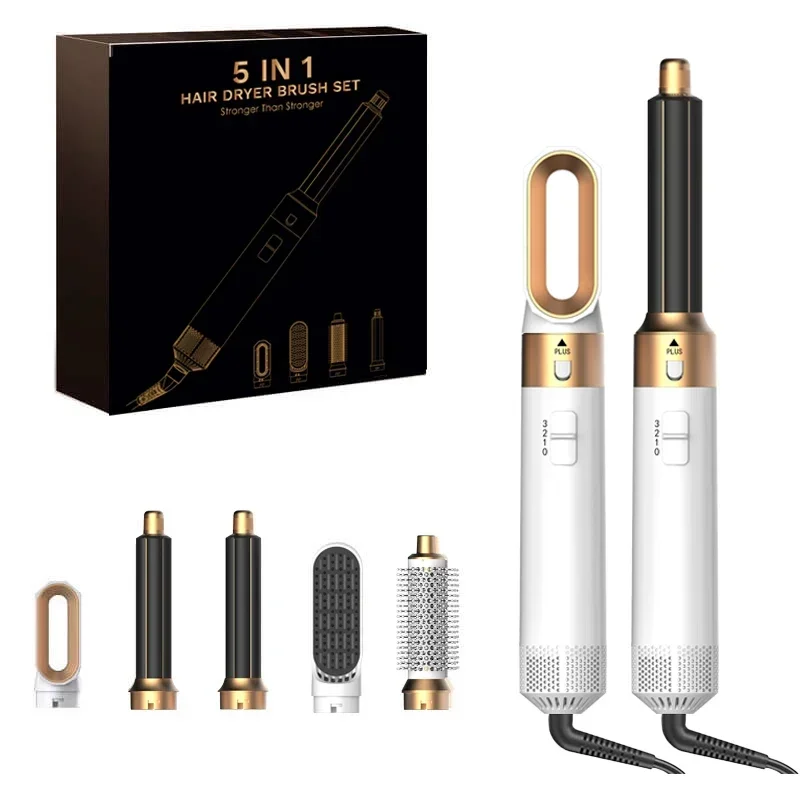 5 In 1 Hair Dryer Brush And Styler Kit Professional Hot Air Comb Curling Iron Hair Straightener For Volumizing And Styling - Image 17