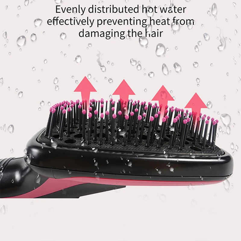 Hot Sale One Step Hair Comb Negative Ion Hair Dryer Brush Curling Straight Wet And Dry Straight Curler Hot Air Comb - Image 4