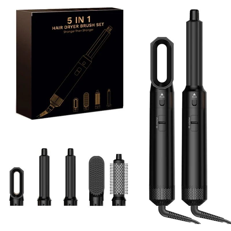 5 In 1 Hair Dryer Brush And Styler Kit Professional Hot Air Comb Curling Iron Hair Straightener For Volumizing And Styling - Image 18