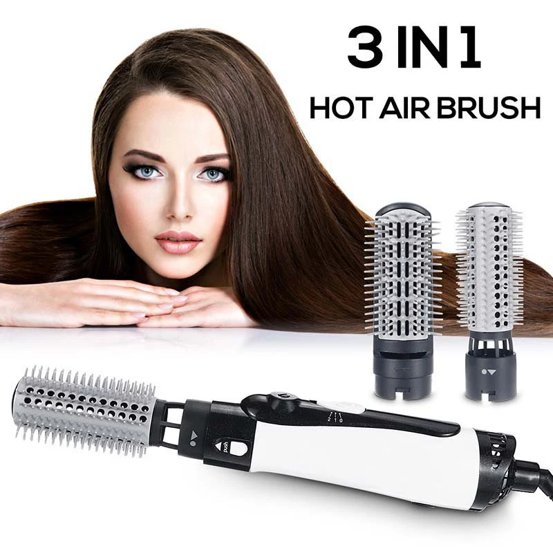 Hot Air Brush One Step Hair Dryer Brush Volumizer Dry Straighten Curl Comb Negative Ionic Hair Styler - Image 7