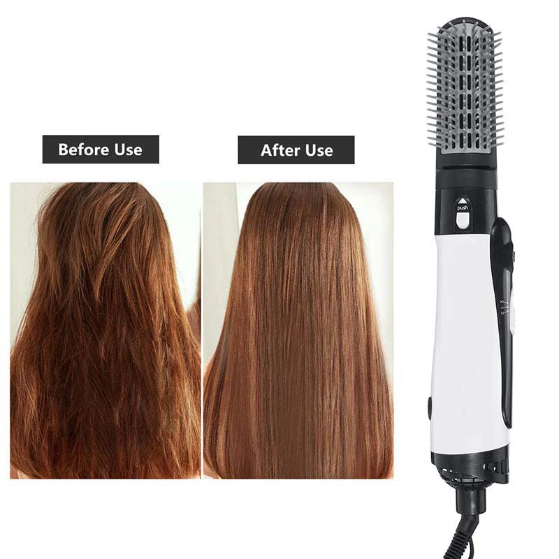 Hot Air Brush One Step Hair Dryer Brush Volumizer Dry Straighten Curl Comb Negative Ionic Hair Styler - Image 13