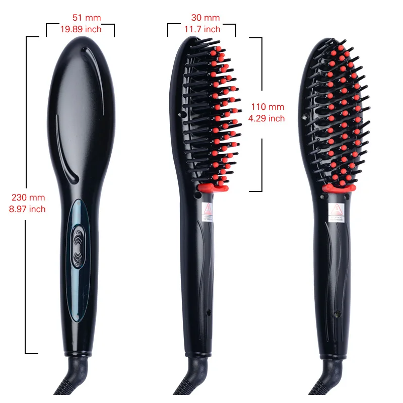 New Professional Electric Hair Straightener Comb Hair Brush Straightening Irons EU/ US/ UK/AU Plug - Image 6