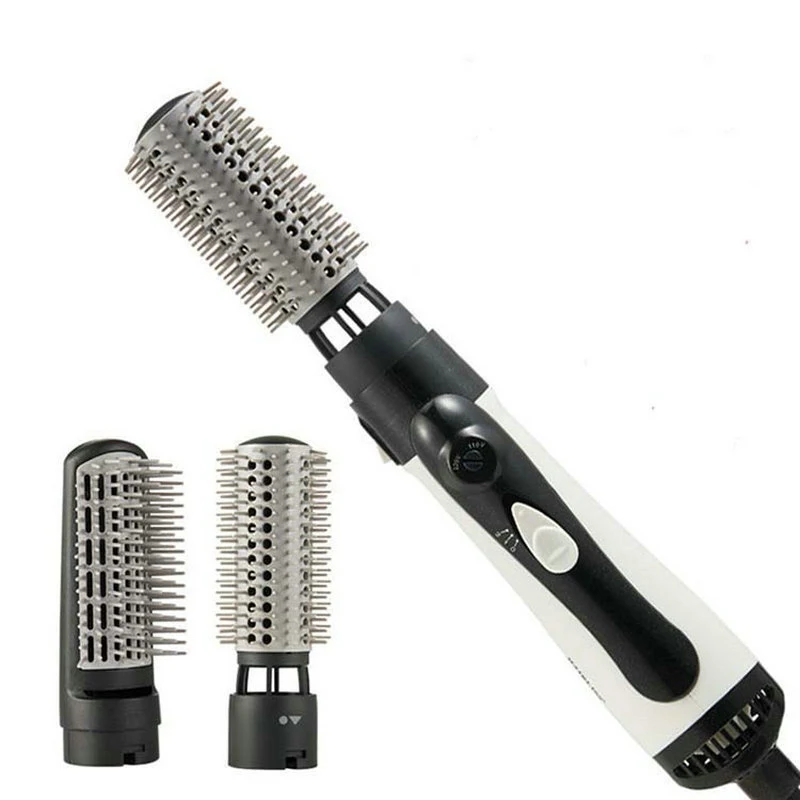 Hot Air Brush One Step Hair Dryer Brush Volumizer Dry Straighten Curl Comb Negative Ionic Hair Styler - Image 2