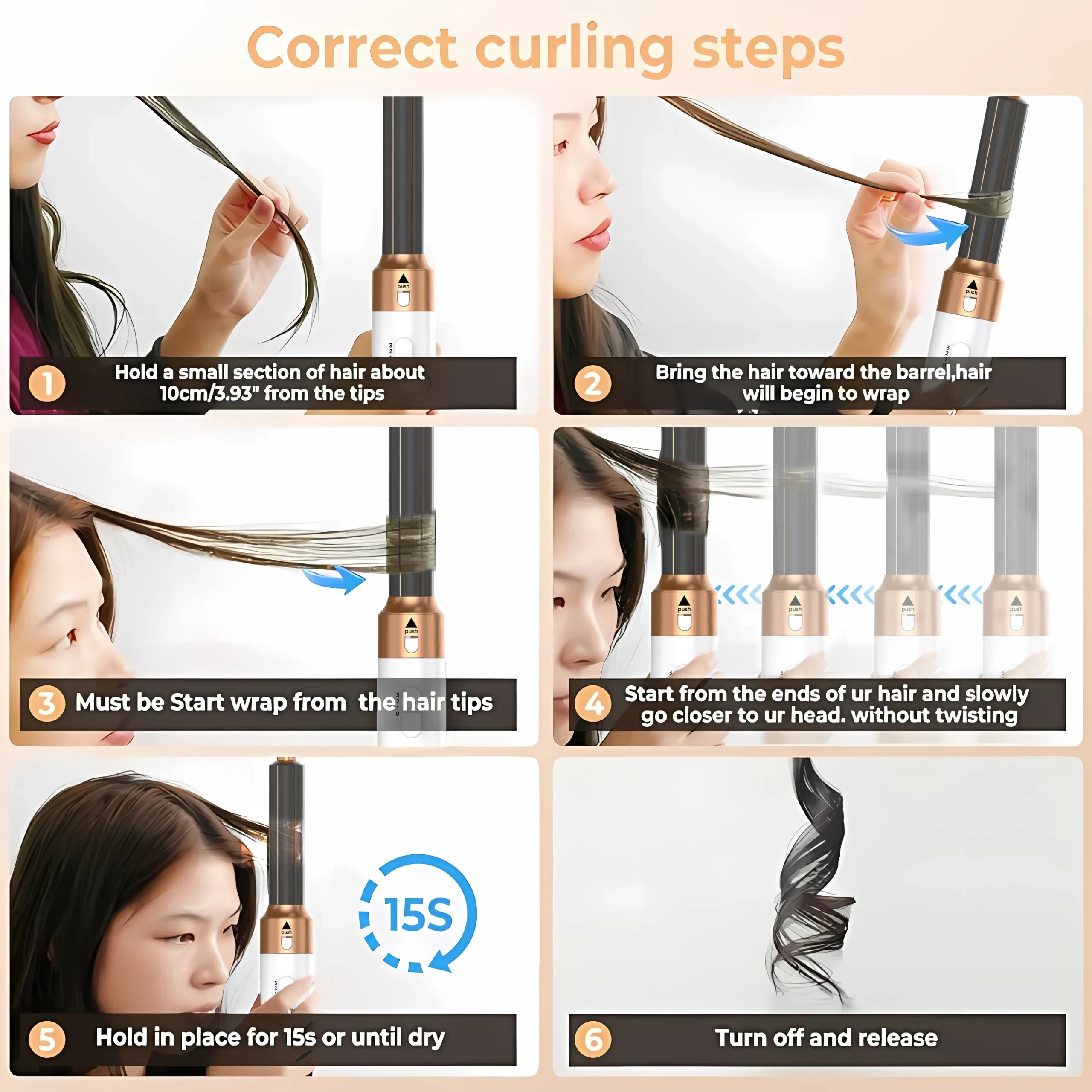 5 In 1 Electric Hair Brush Hair Dryer For Dyson Airwrap Automatic Curler Hair Straightener Hot Air Comb Hairdressing Appliance - Image 14