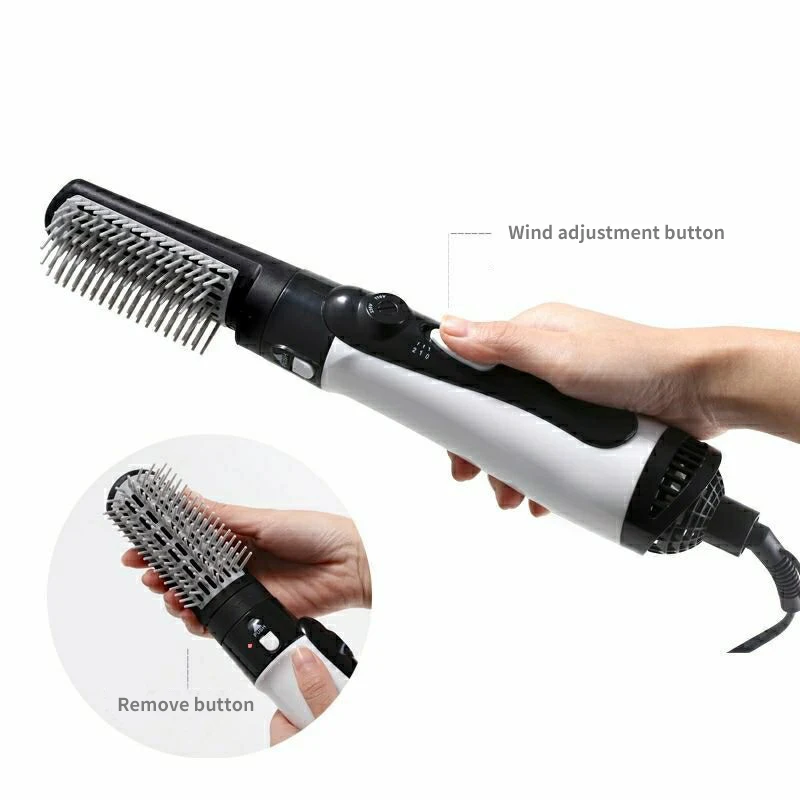 Hot Air Brush One Step Hair Dryer Brush Volumizer Dry Straighten Curl Comb Negative Ionic Hair Styler - Image 12